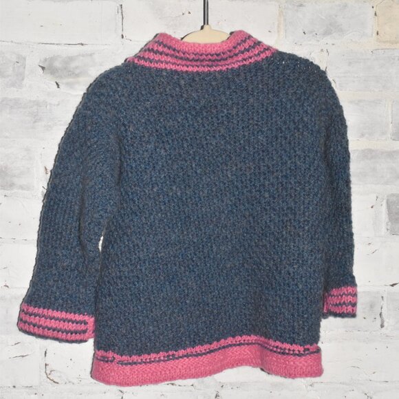 Vintage Handmade Stunning Wool Toddler Sweater Size 3T-4T - Picture 3 of 3